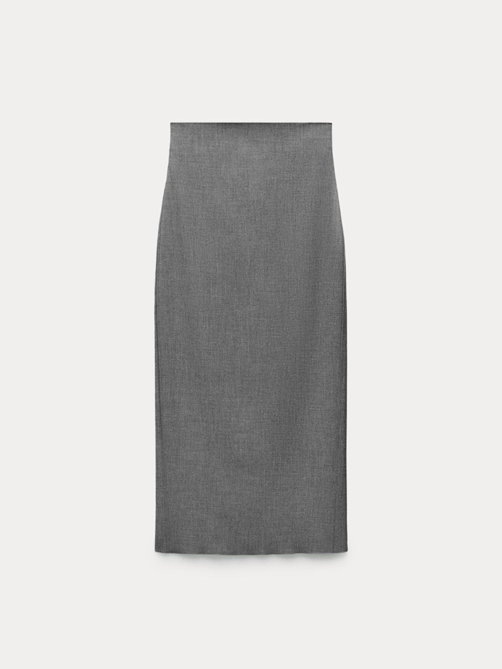 Zara Gray Tailored Pencil Skirt